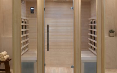 Sauna infrarouge double blanc 4 places assises