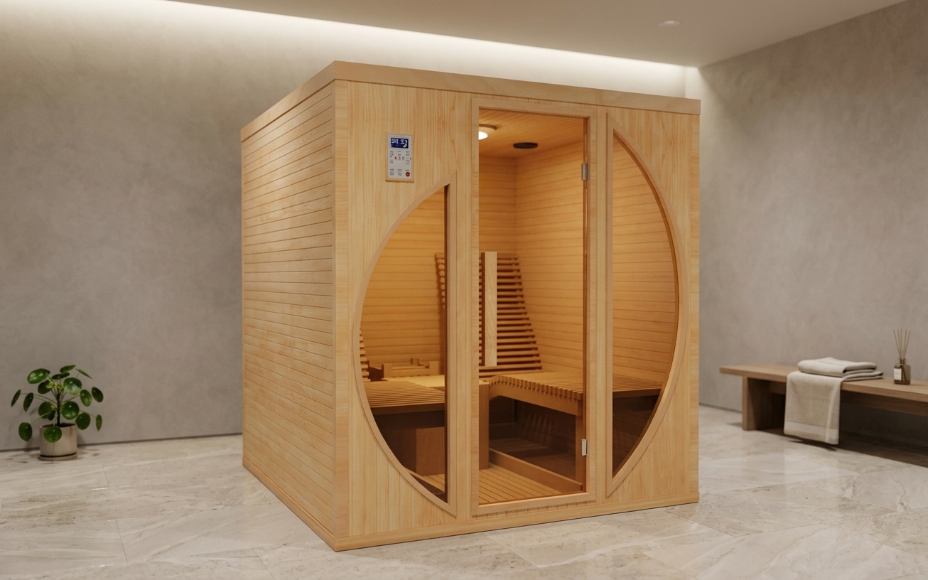 Sauna infrarouge relax 2 places allongées