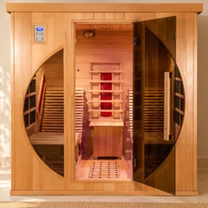 Sauna infrarouge 2 places allongées — ambiance