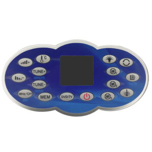 Clavier Ethink KL8-2H-DIS1 bleu, écran central et seize touches
