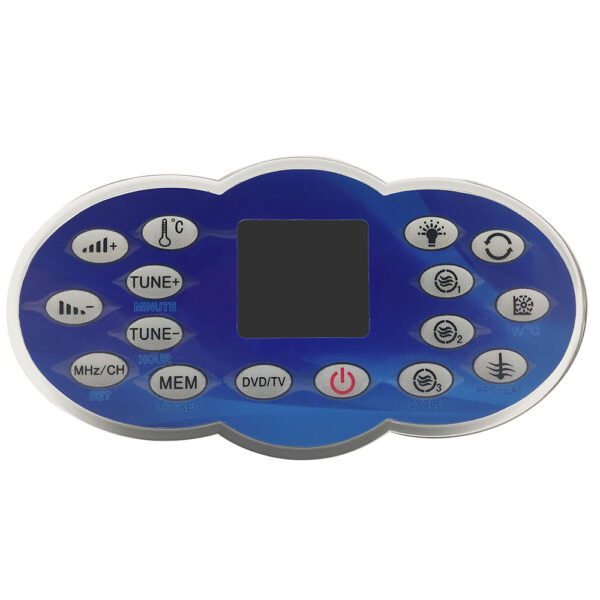 Clavier Ethink KL8-2H-DIS1 bleu, écran central et seize touches