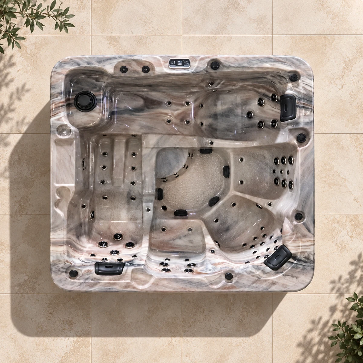 Spa Sirius — Vue du dessus