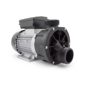 Pompe LX JA100, vue des raccordements et du moteur