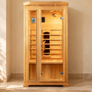 Sauna infrarouge 1 place assise, mise en situation dans un espace détente