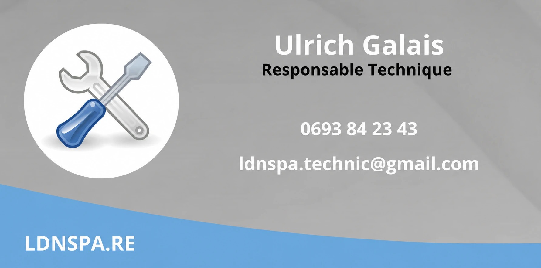 ulrichcontact Ulrich Galais, responsable technique LDN : 0693 84 23 43 — ldnspa.technic@gmail.com